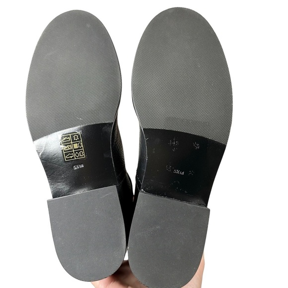 TORY BURCH Adeline 20mm Tumbled Leather Tall Riding Boots - Picture 6 of 7